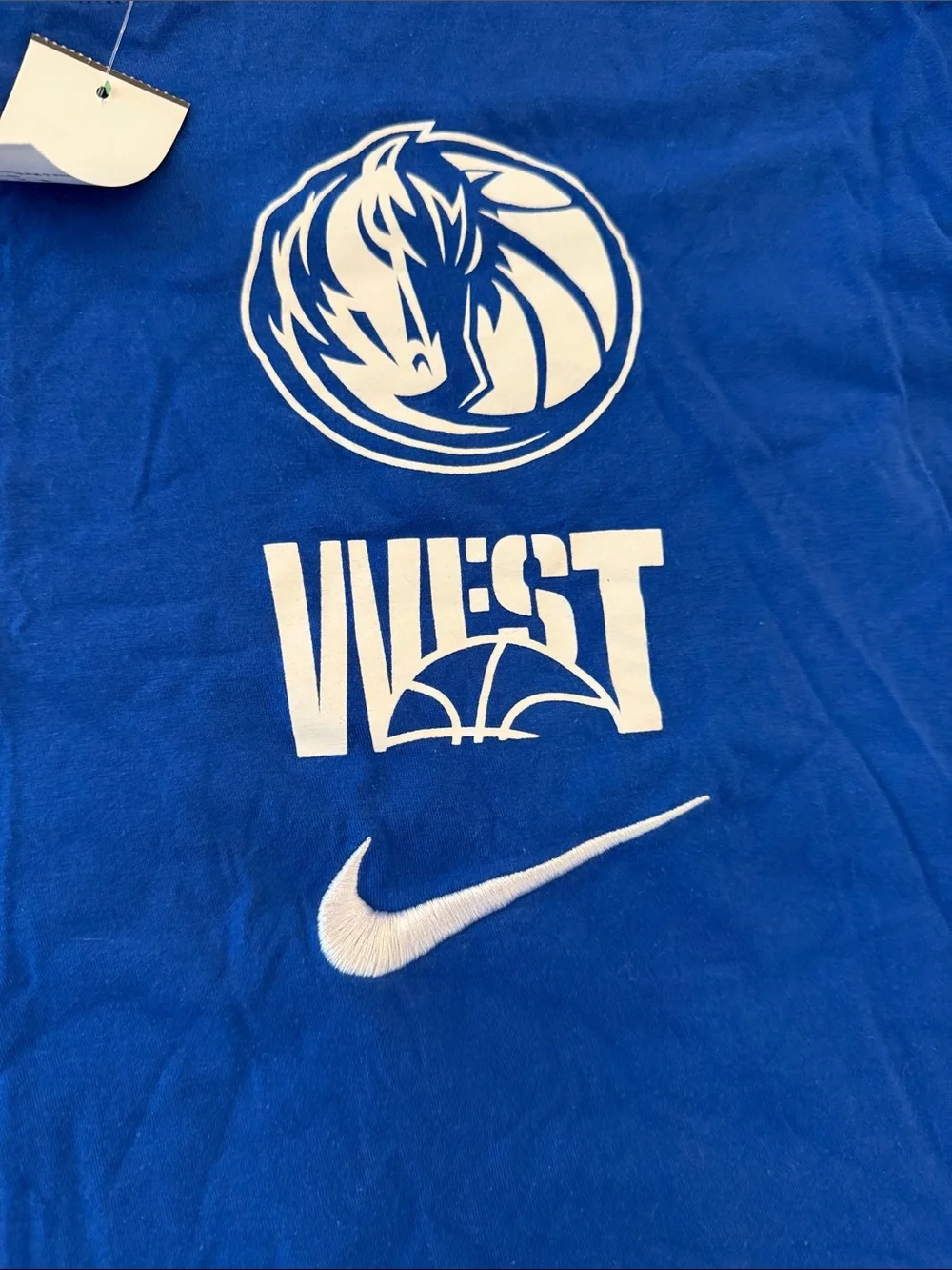 Nike Royal Blue Dallas Mavericks Graphic Tee xxl West